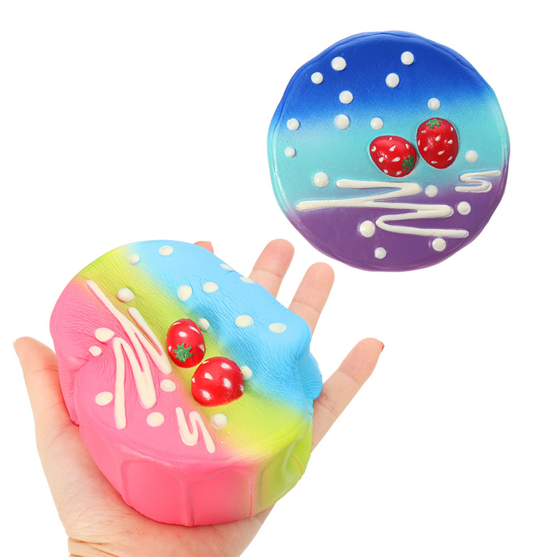 

Звездный Colorful Мускусный торт Squishy 11.5 * 4.5CM Медленный Rising Collection Gift Soft Игрушка