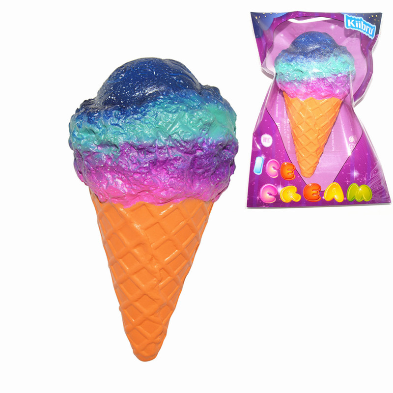 

Kiibru Squishy Ice Cream Galaxy Color Лицензированный Медленный рост Оригинальная коллекция подарков Подарочная игрушка для подарков