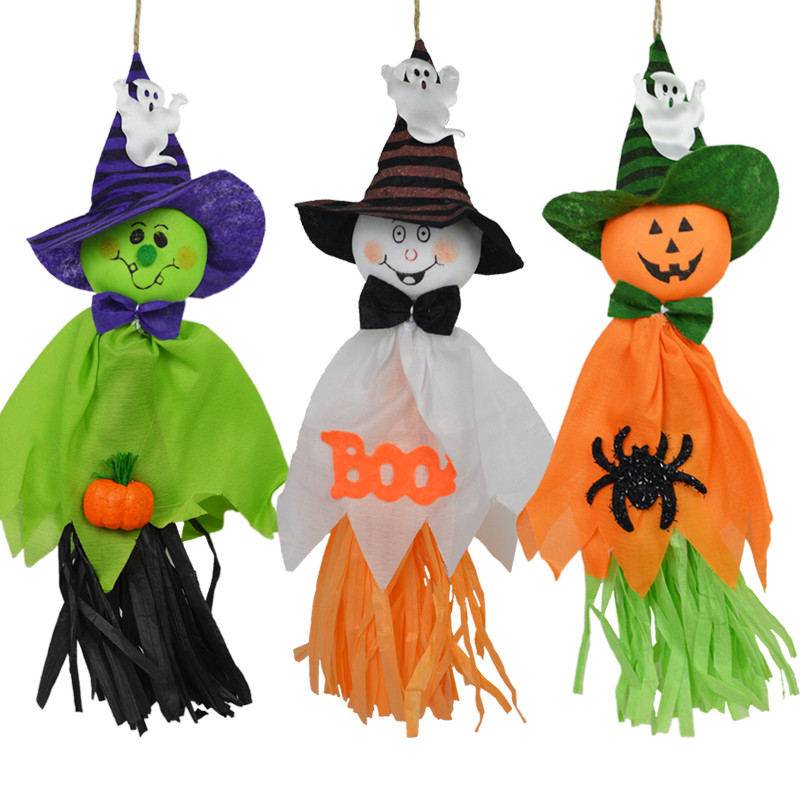 

3PCS Halloween Party Домашнее украшение Pumpkin Ghost Кулон Украшение Ужаса Сцена Игрушки для детей