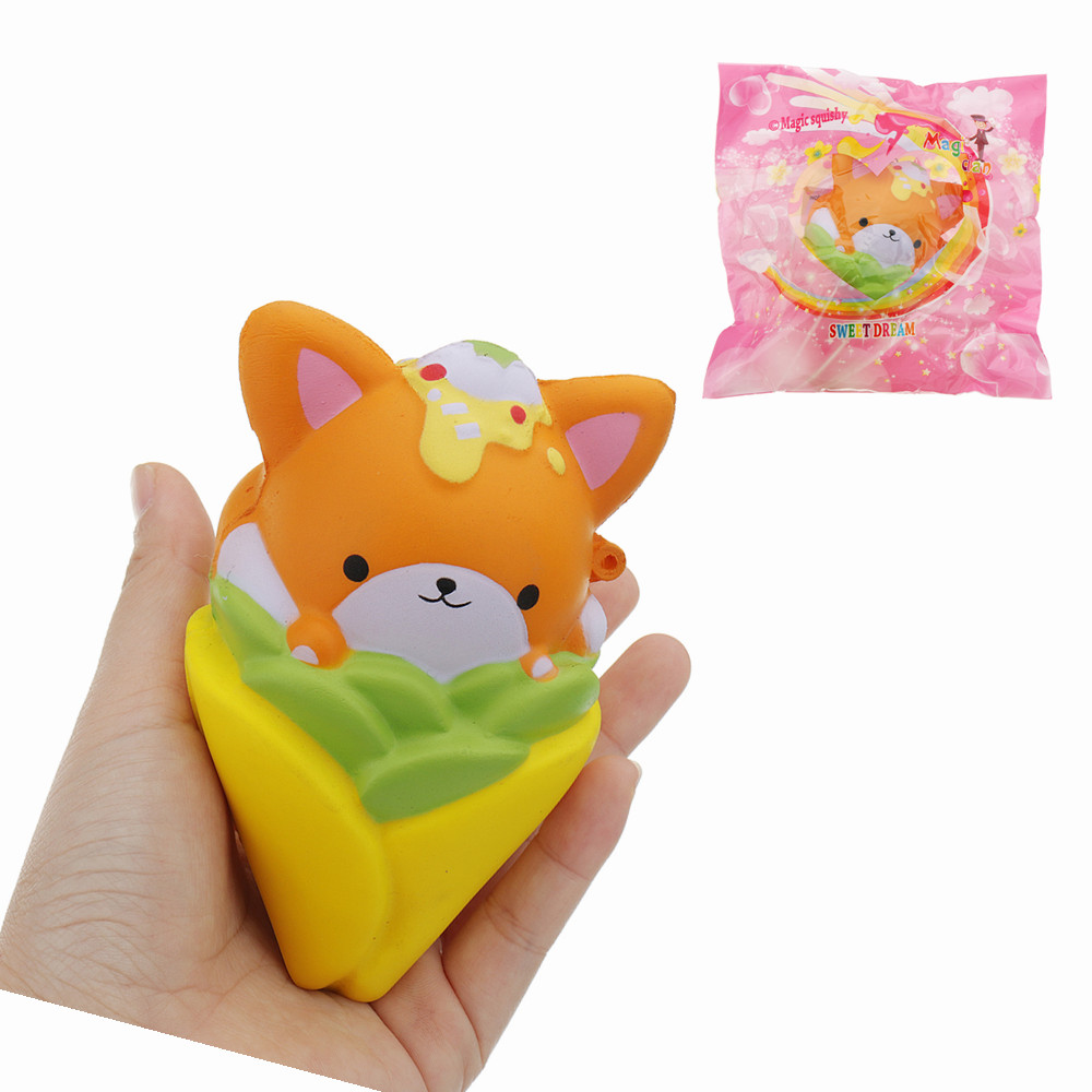 

Squishy 11.7cm кукурузное животное Kawaii Cute Soft Solw Rising Toy Cartoon Gift Collection с упаковкой