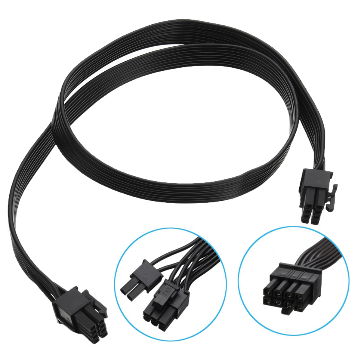 

Видеокарта Силовой кабель 8Pin Мужской до Dual 8Pin (6 + 2) Мужской PCI-E 60 см