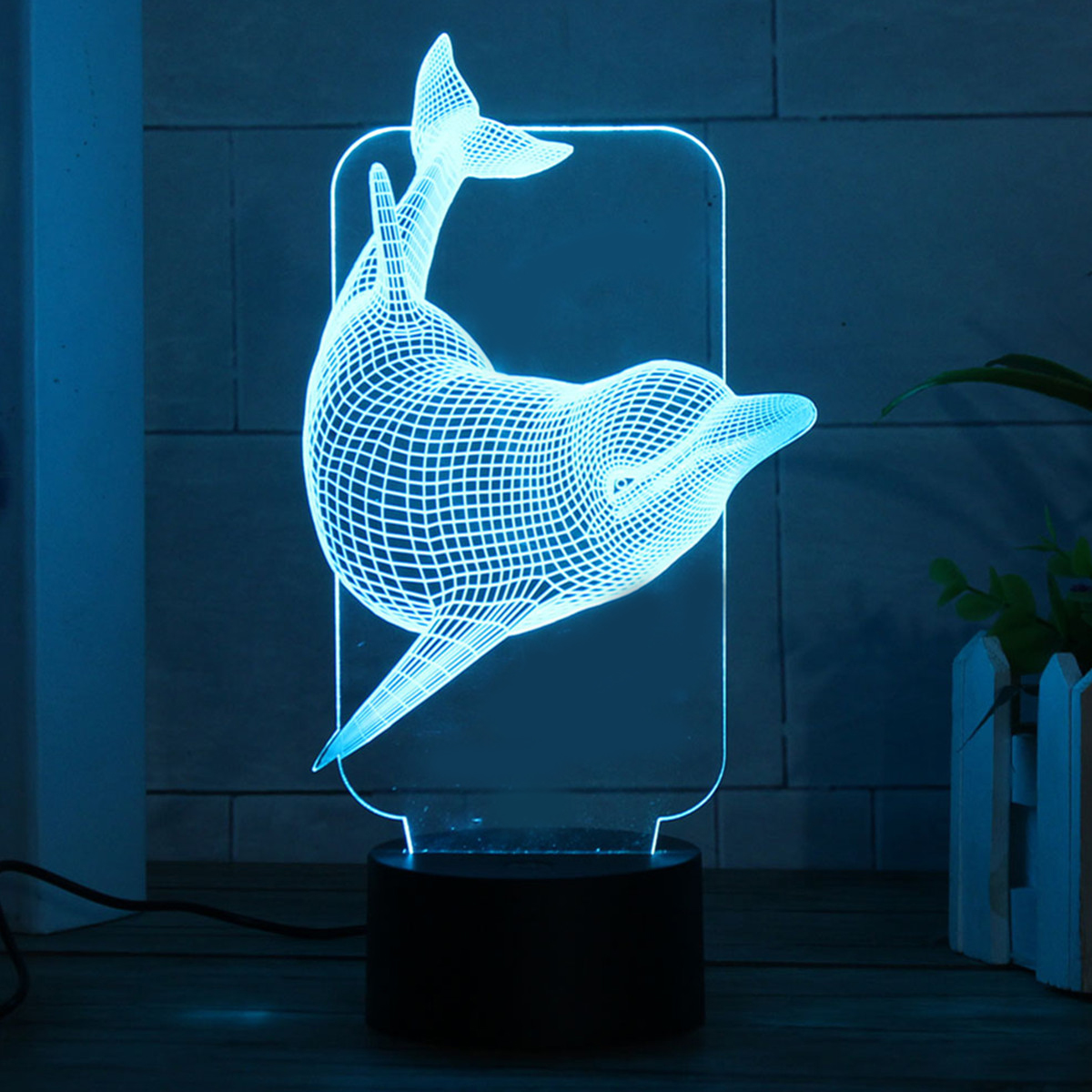 

3D Illusion Night Light Colorful LED Стол Лампа Спальня Home Room Decor Gift