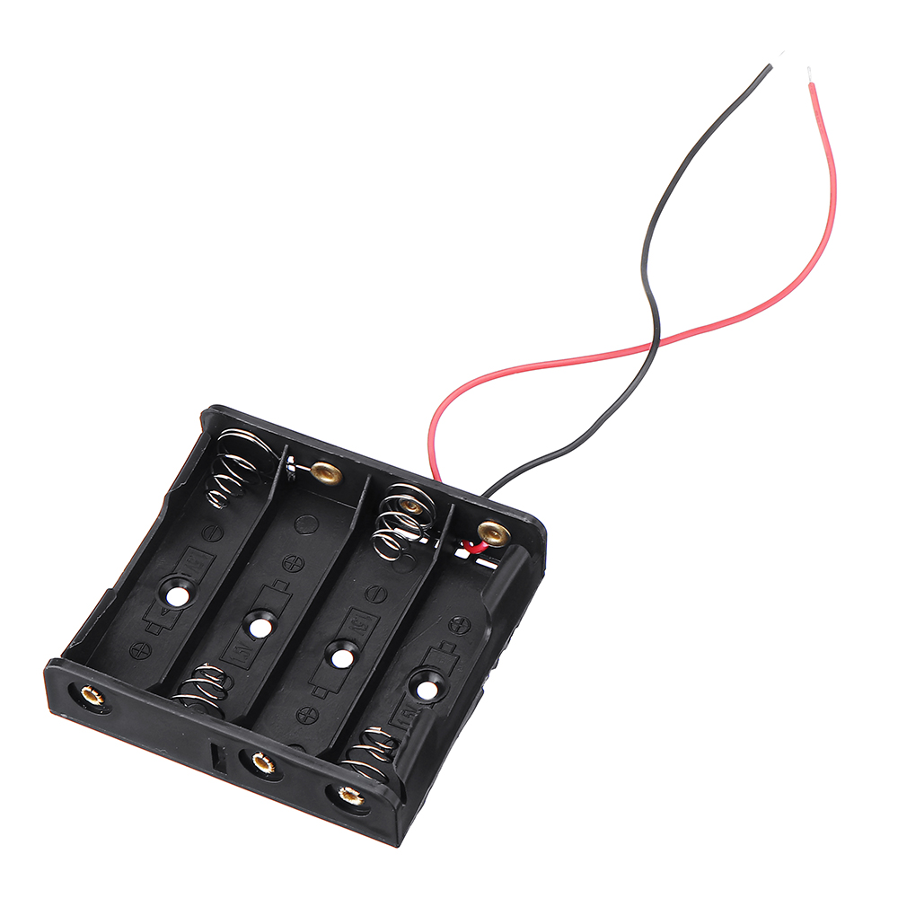 

3pcs DIY 6V 4-Slot / 4 x AA Battery Holder With Leads