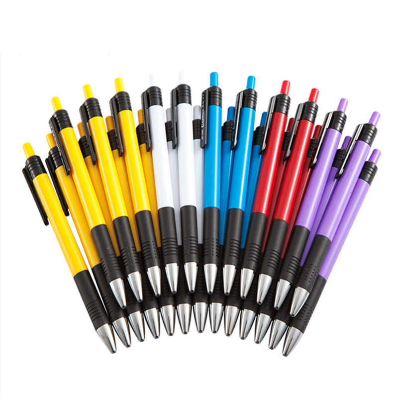 

Comix BP104R 24 Pcs Press Ballpoint Pens 0.7mm Blue Ink Color Writing Pen Signing Pen Office School Supplies Kids Studen