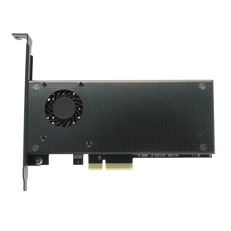 

JEYI SK9 M.2 NVMe SSD адаптер NGFF для PCIE3.0 X4 X8 X16 Алюминиевая крышка Охлаждающий вентилятор с двойным интерфейсом