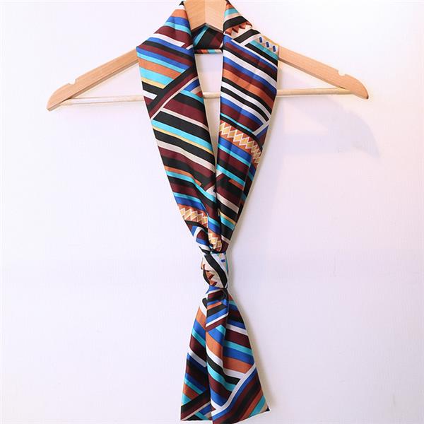 

Женщины леди двойной слой шифон шарф Vintage стиль печати длинные элегантные шарфы полотенца