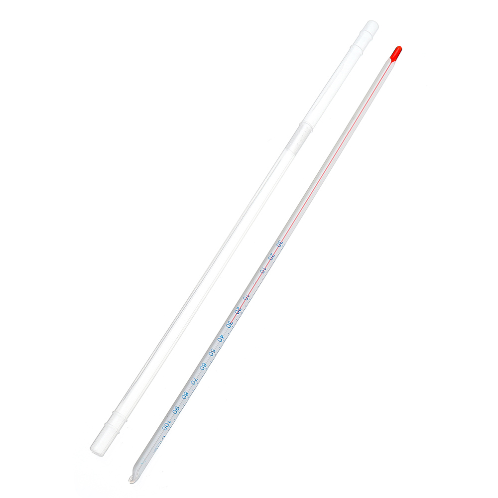 

12" -30 to 100 Celsius Degree Glass Thermometer Red Spirit Liquid Total Immersion Laboratory