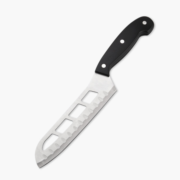 

KCASA KF-17 Hollow Out Дизайн Фруктовое мясо из высококачественной нержавеющей стали Легкая резка Sharp Kitchen Slicing Cleaver Knife