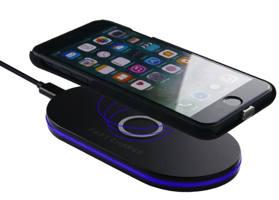 

10W Qi Wireless LED Настольное Быстрое Зарядное устройство для iPhone 8 X Plus Samsung S8