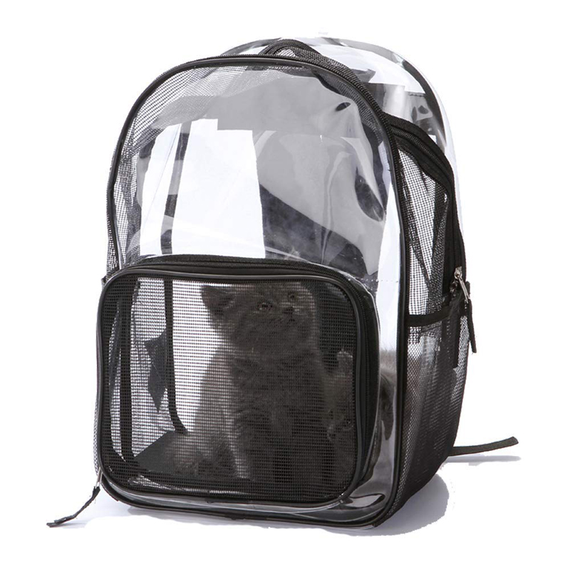 

Transparent Pet Carrier Сумка Модная одежда Кот Собака Puppy Comfort Travel На открытом воздухе Плечевой рюкзак