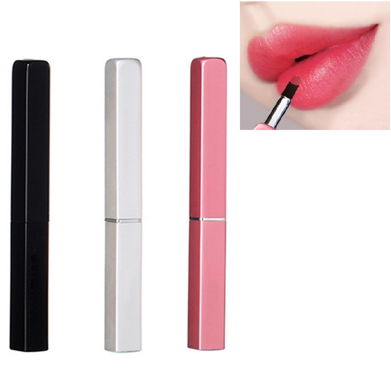

3 цвета Retractable Губная помада Gloss Кисти Travel Portable Lip Liner Ручка Макияж Инструмент