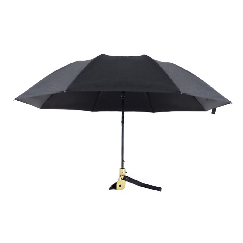 

Автоматический складной зонтик 1-2 Люди Прекрасная утка Деревянная ручка Umbrella Windproof Кемпинг Зонт