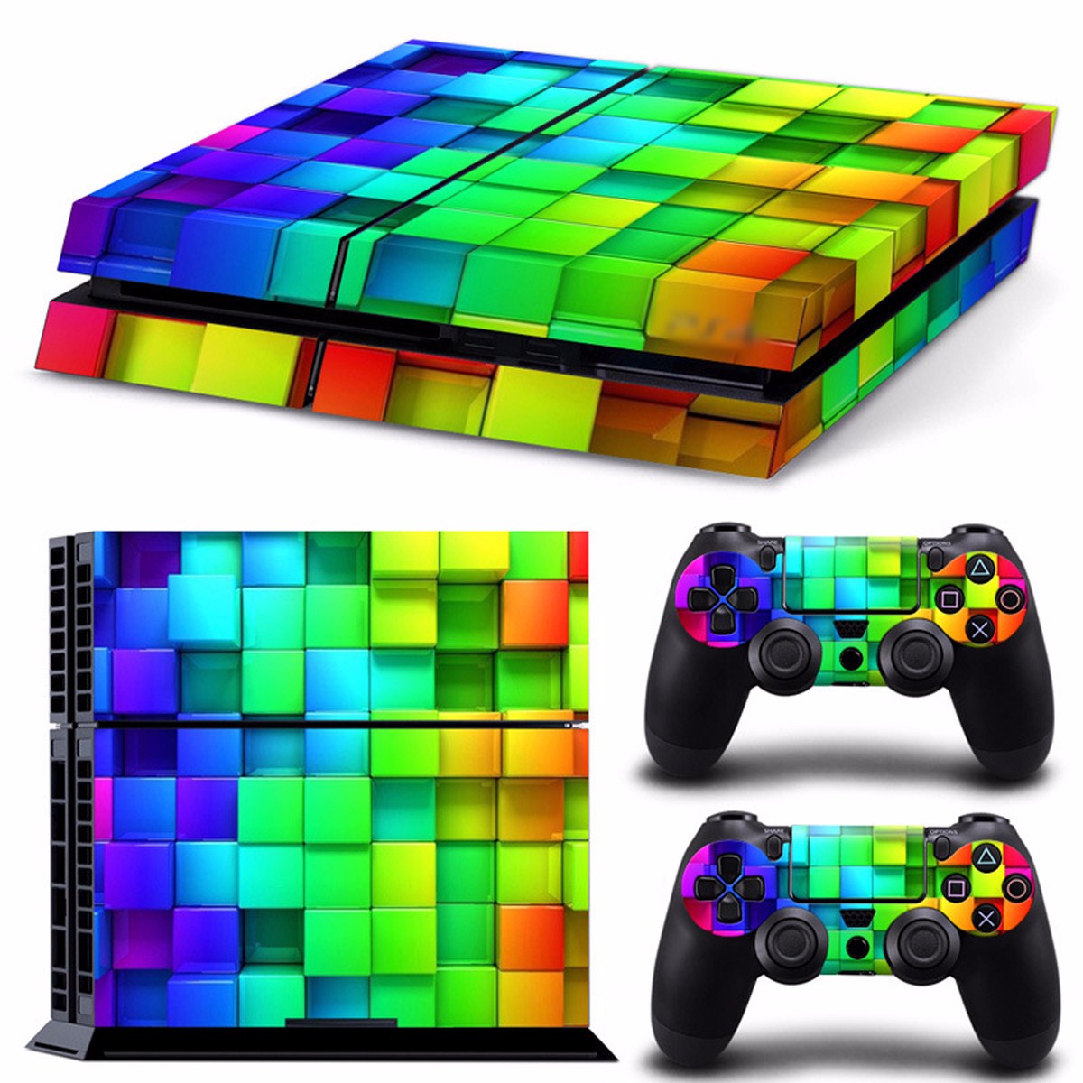 

Lattice Style Vinyl Skin Decal For PS4 Play Station 4 Console and 2 Controllers