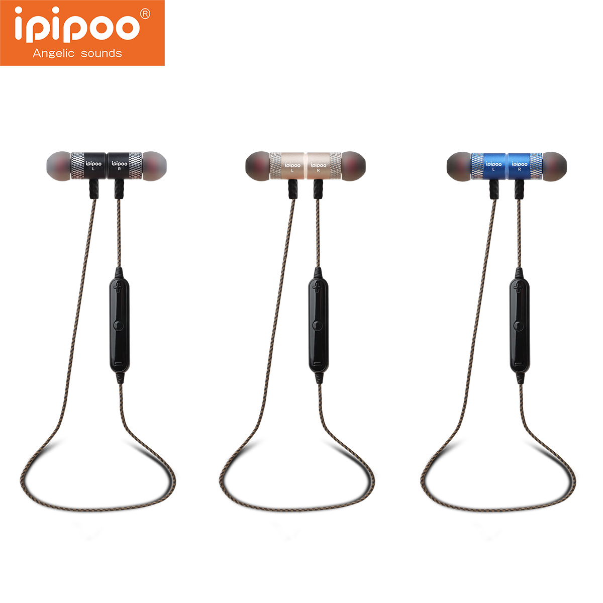 

Ipipoo iL95BL Wireless bluetooth 4.2 Earphone Earbuds Sport Hifi Stereo Super Bass Headset with Mic