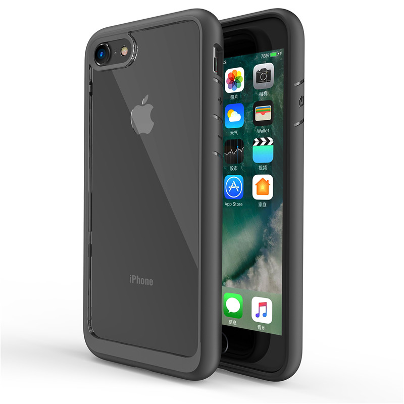 

Bakeey Прозрачный прозрачный гибридный цвет Защитный Чехол Для iPhone 7/iPhone 8 Анти Отпечаток пальца Анти Knock