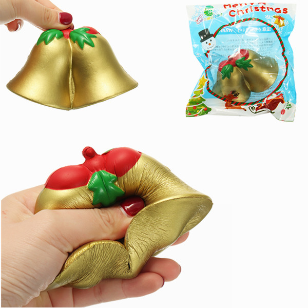 

Chameleon Squishy Christmas Jingle Bell Медленная восходящая игрушка с упаковкой Kids Christmas Gift Decor