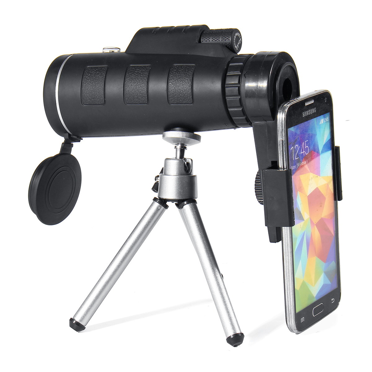 

40x60 Монокуляр HD Оптика BAK4 Телескоп ночного видения с Штатив держателем для телефона
