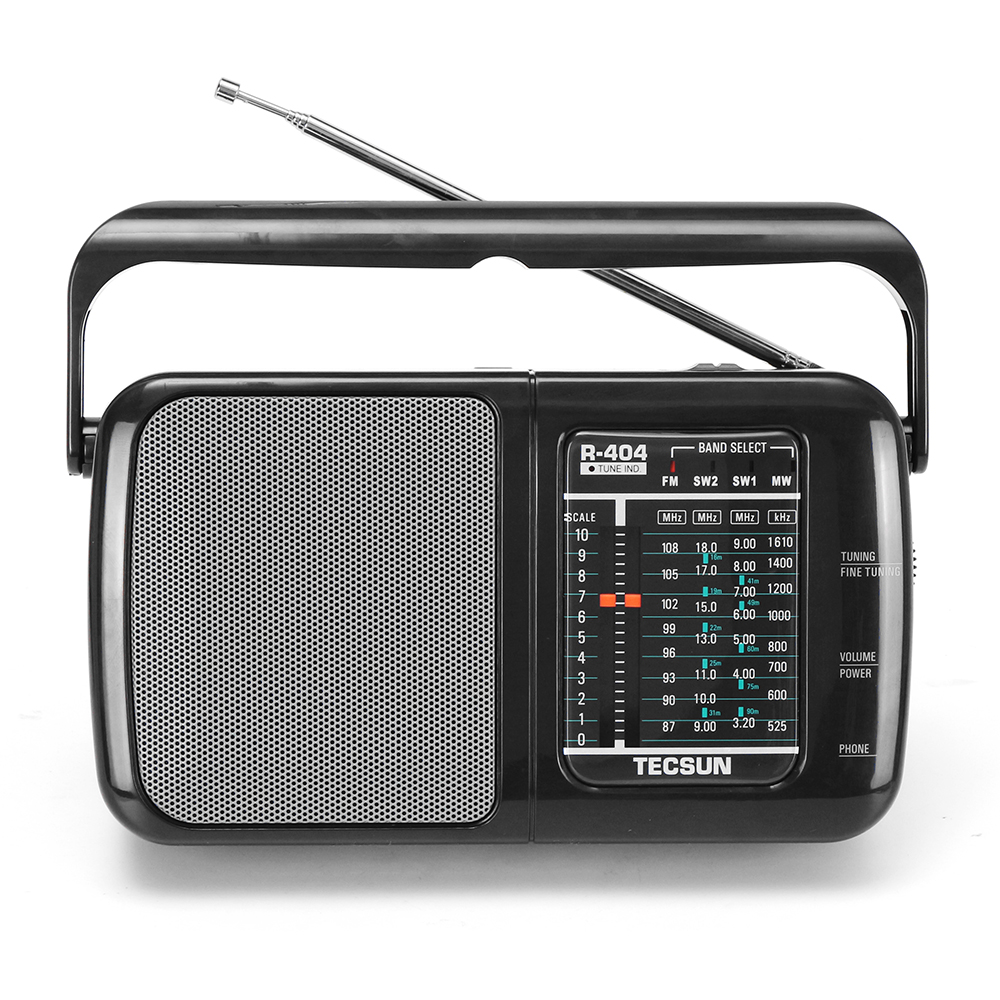 

Tecsun R-404 FM MW SW Радио Приемник со встроенным динамиком