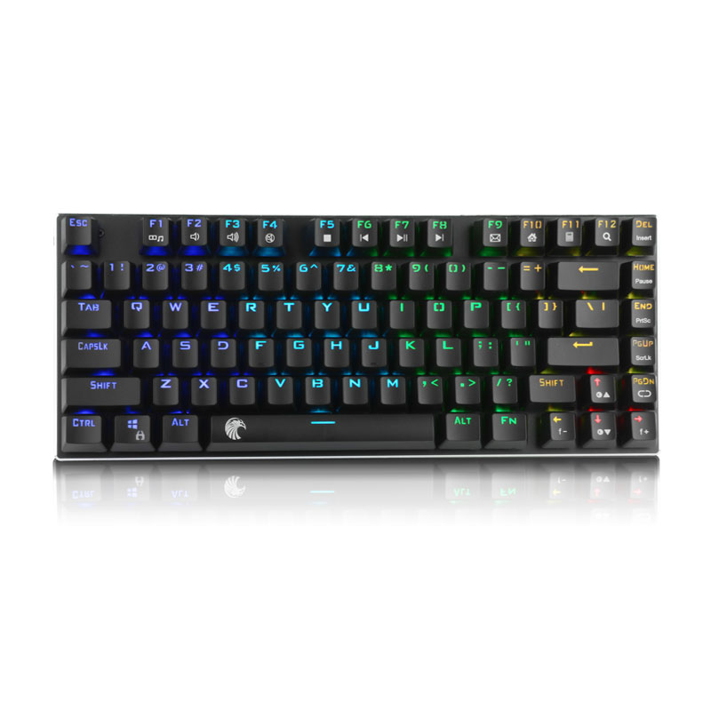 

E-element Z88 81 Key NKRO USB Wired RGB Backlit Mechanical Gaming Keyboard Outemu Blue Switch