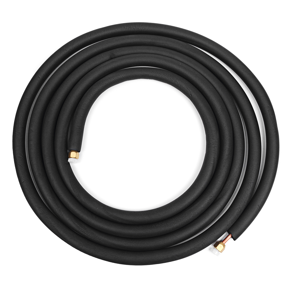 

5M 16.5ft Split Line Extension 1/4" 3/8" Flared Insulated Air Conditioner Black Brass Tube