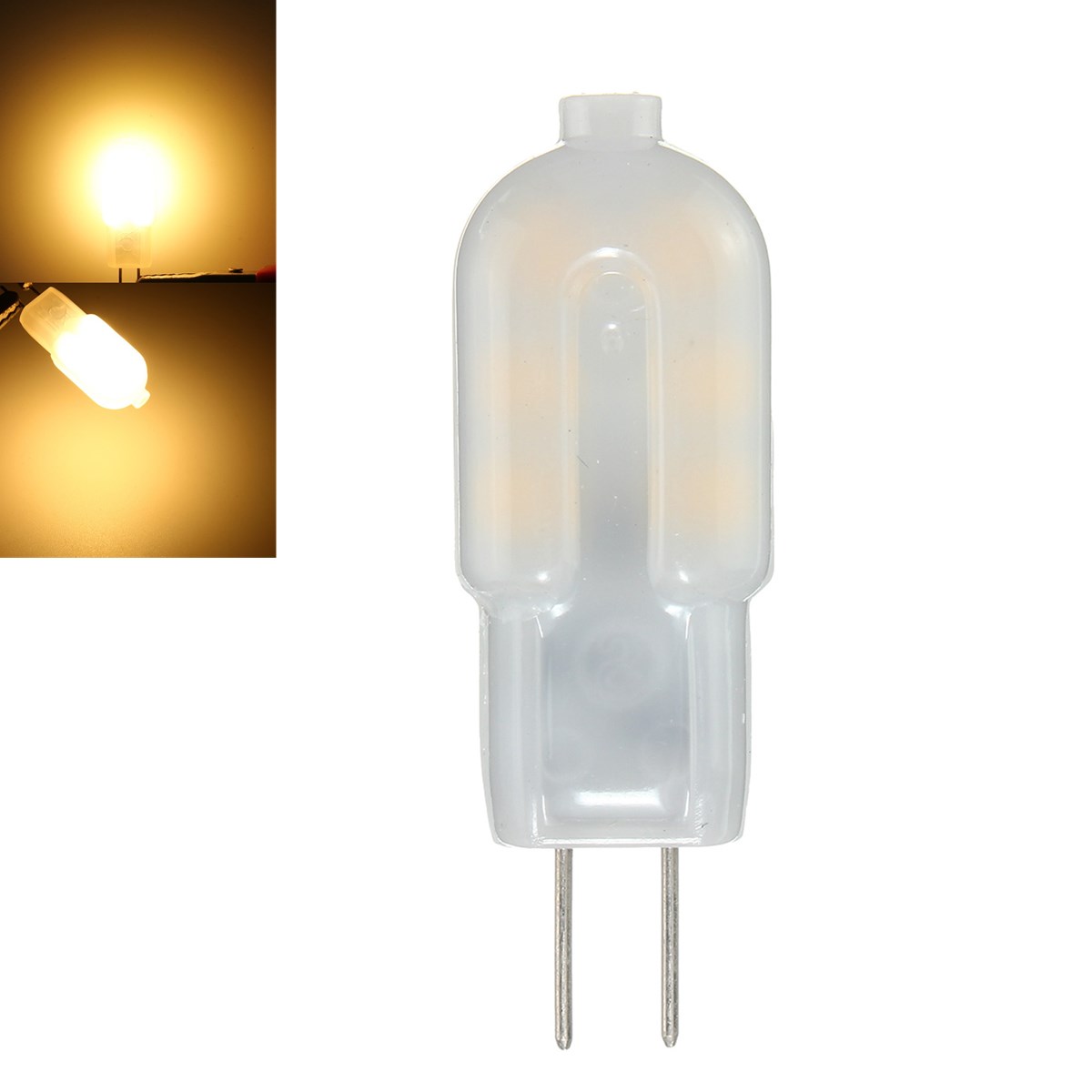 

10PCS DC12V G4 2W Non-dimmable SMD2835 Warm White LED Light Bulb for Indoor Home Decor