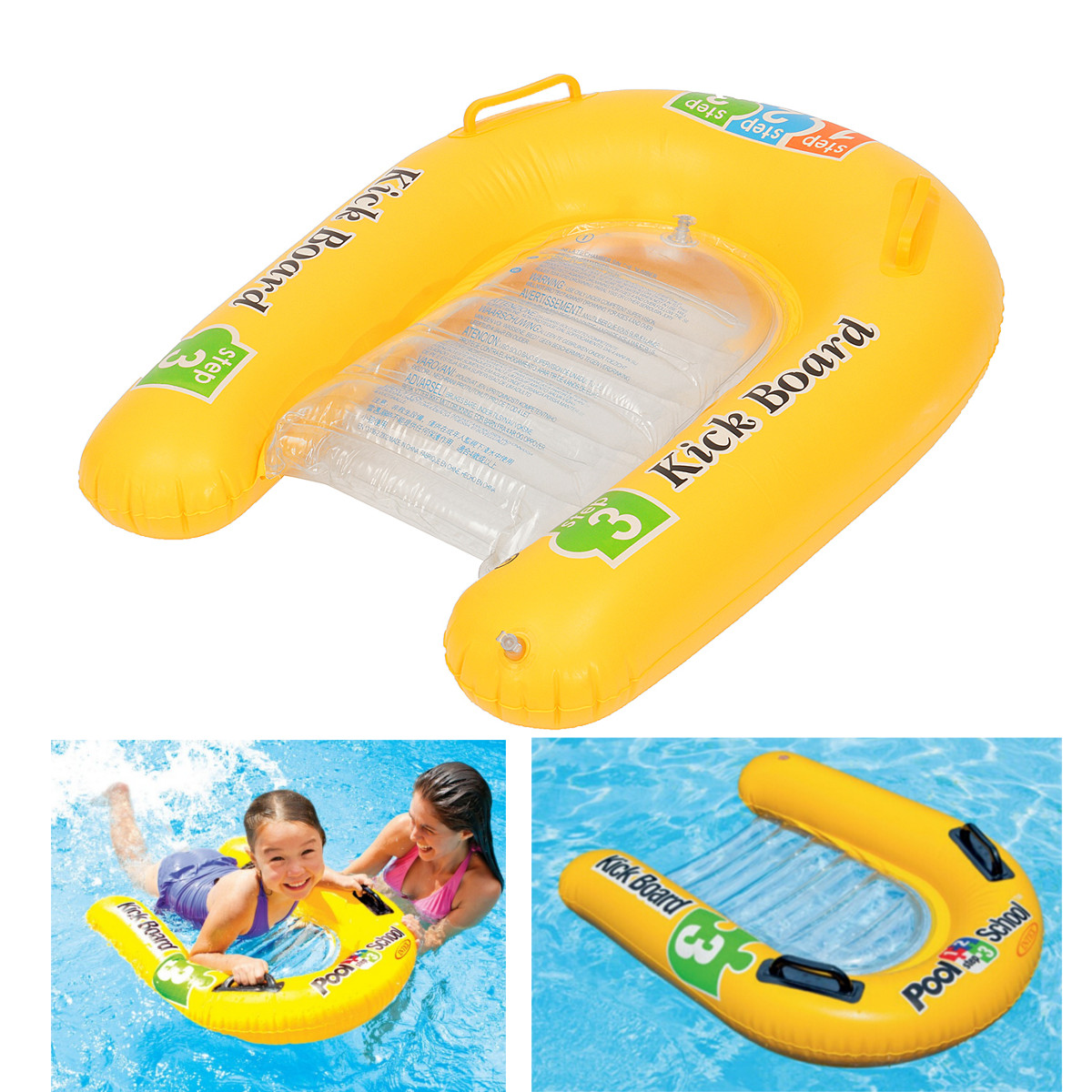 

IPRee™ Pool Inflatable Kick Board Float Swimming Mat Baby Child Water Sports Raft