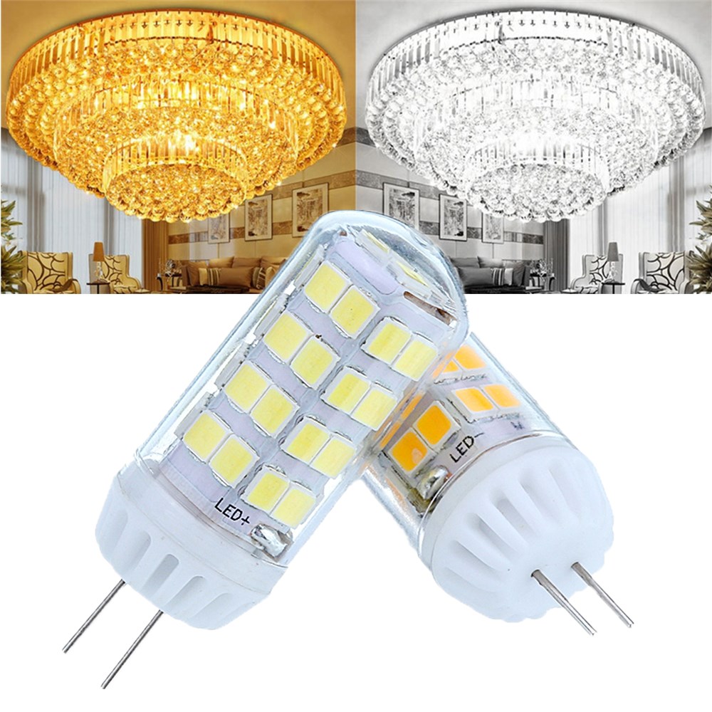 

AC100-240V 4.5W No Strobe Ceramic G4 52LED Corn Light Bulb for Ceiling Chandelier Lamp Replacement