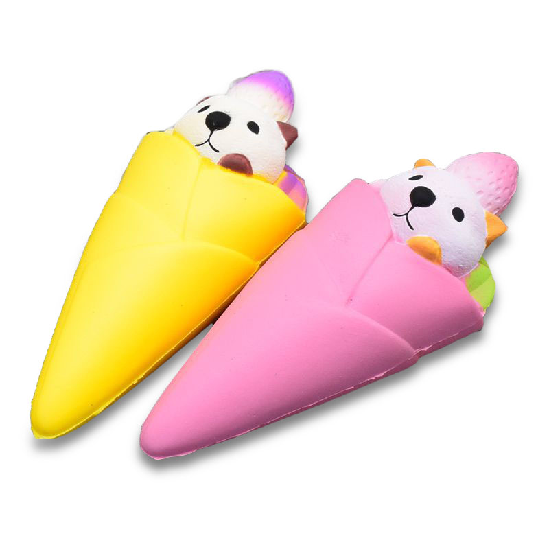 

Squishy Ice Cream Bear Soft Slow Rising Collection Подарочный декор Squish Squeeze Toy Gift