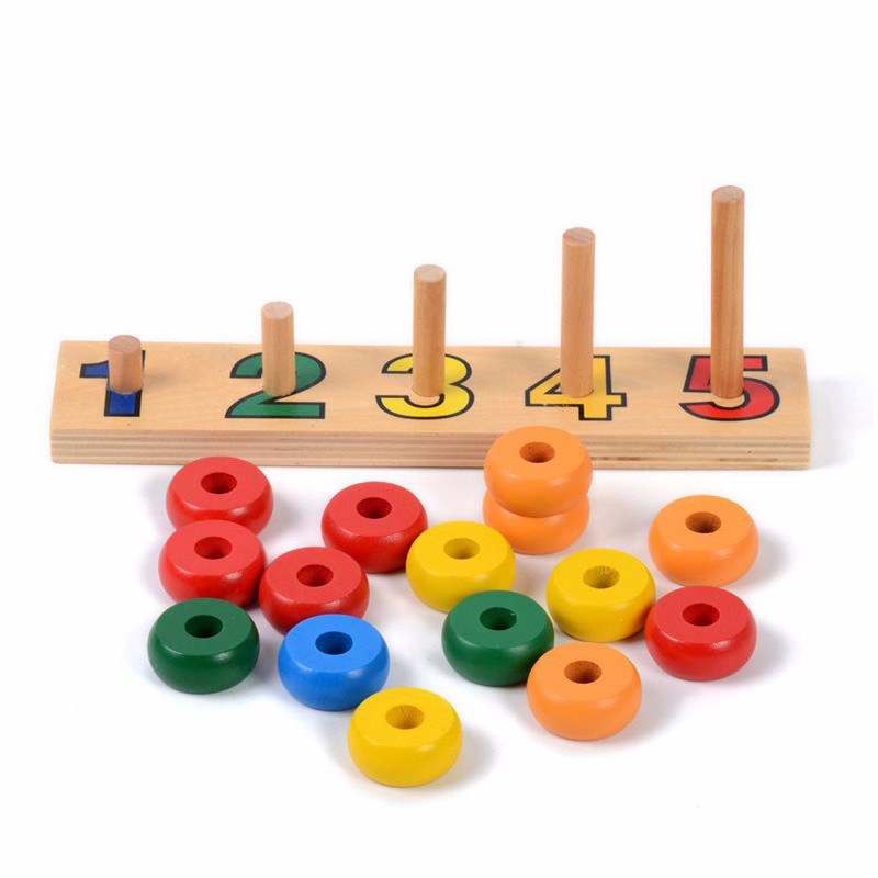 

Baby Toys Count Match 1-5 Number Abacus Teaching Aids Arithmetic Wooden Toys Calculation Toys Child Educational Gift Math Toy