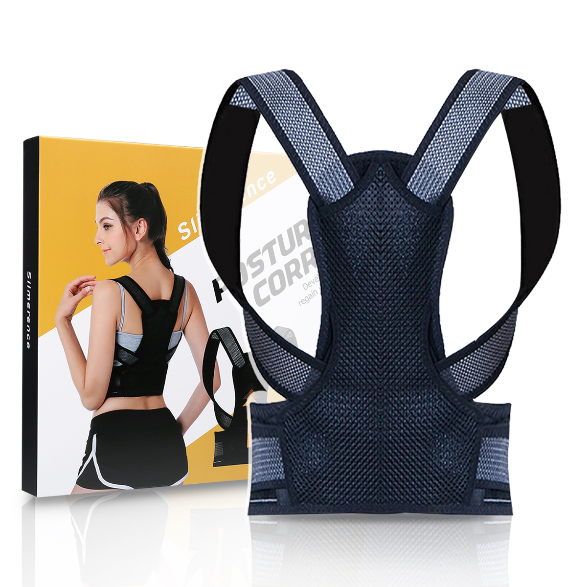 

Back Posture Corrector Adjustable Back Brace Shoulder Posture Correction Lumbar Waist Support Belt Pain Relief