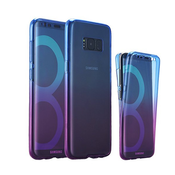 

Цвет градиента 360 ° Полный защитный ТПУ Чехол для Samsung Galaxy S8