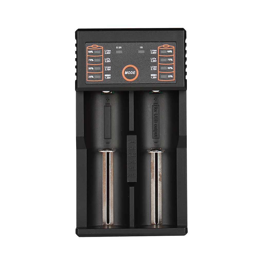 

Sunflower Rich HG2 USB Port Multifunction Smart Battery Charger For 18650 26650 AA AAA 2Slots