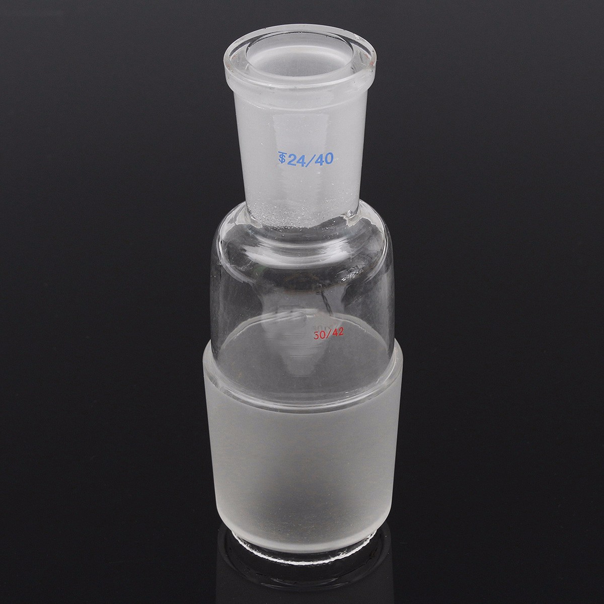 

Glass Reducing Adapter Reducer Transfer Female 24/40 Ground Joint to Male 50/42 Joint Lab Glassware