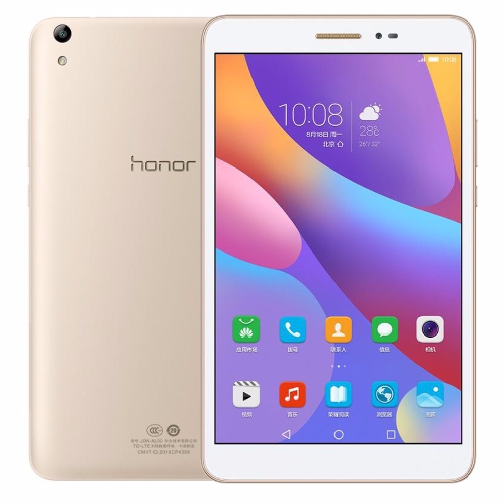 

Оригинал Коробка Huawei Honor T2 64GB Qualcomm Snapdragon 616 Octa Core 8 дюймов Android 6,0 планшет