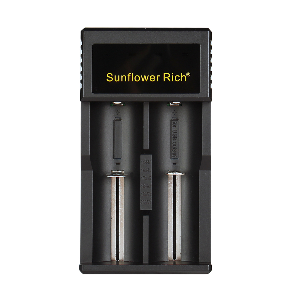 

Sunflower Rich 988A USB-порт Многофункциональный Батарея Зарядное устройство для 18650 26650 AA AAA 2Slots