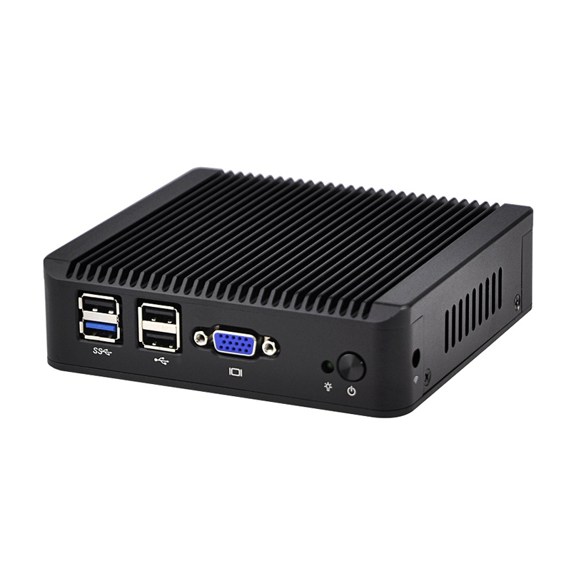 

QOTOM Mini PC Q190G4 с 4-мя LAN-портами Pfsense как межсетевой экран маршрутизатора Quad Core 2 ГГц 4G RAM 128G SSD