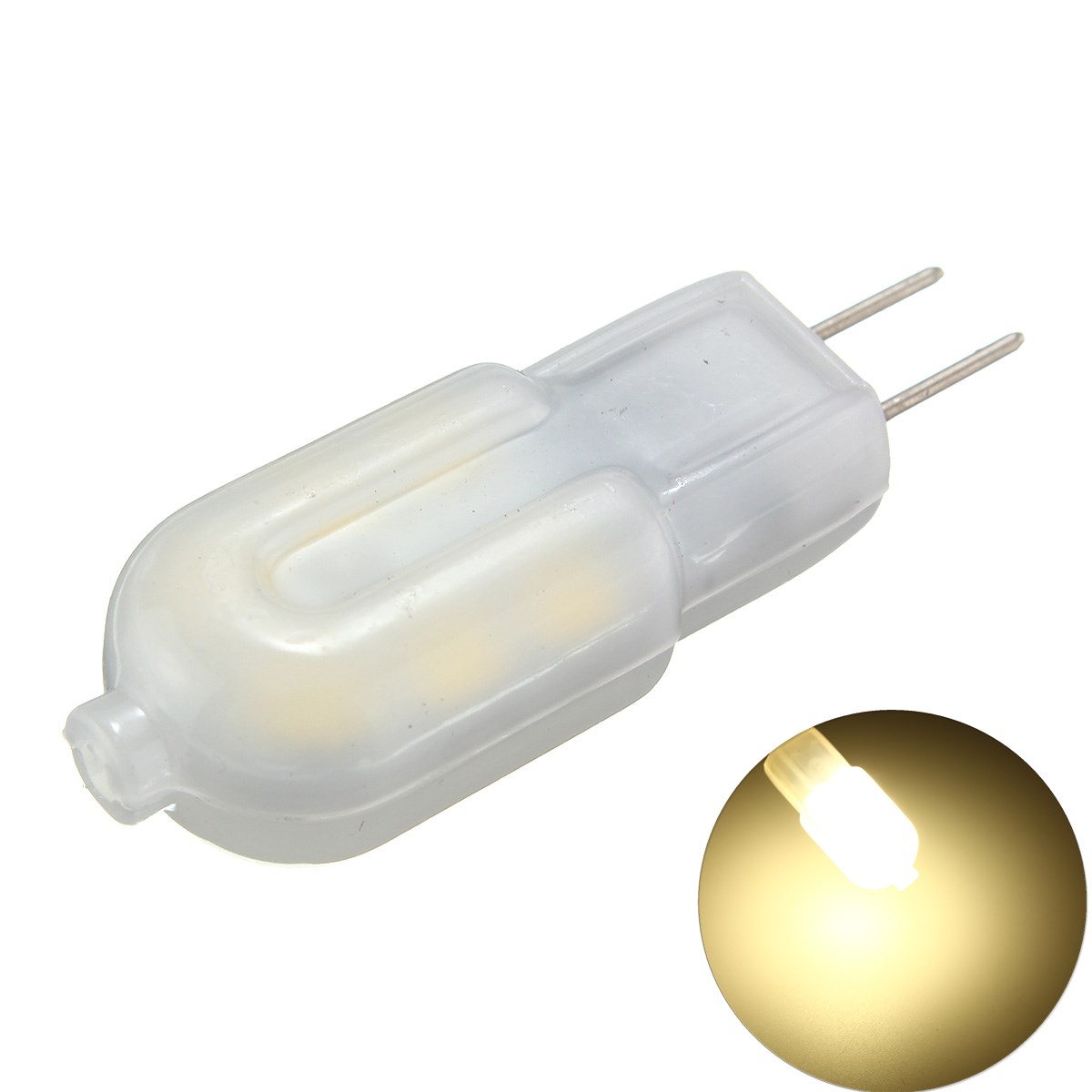 

6PCS DC12V G4 2W Non-dimmable SMD2835 Natural White Milk Cover LED Light Bulb for Indoor Home Decor