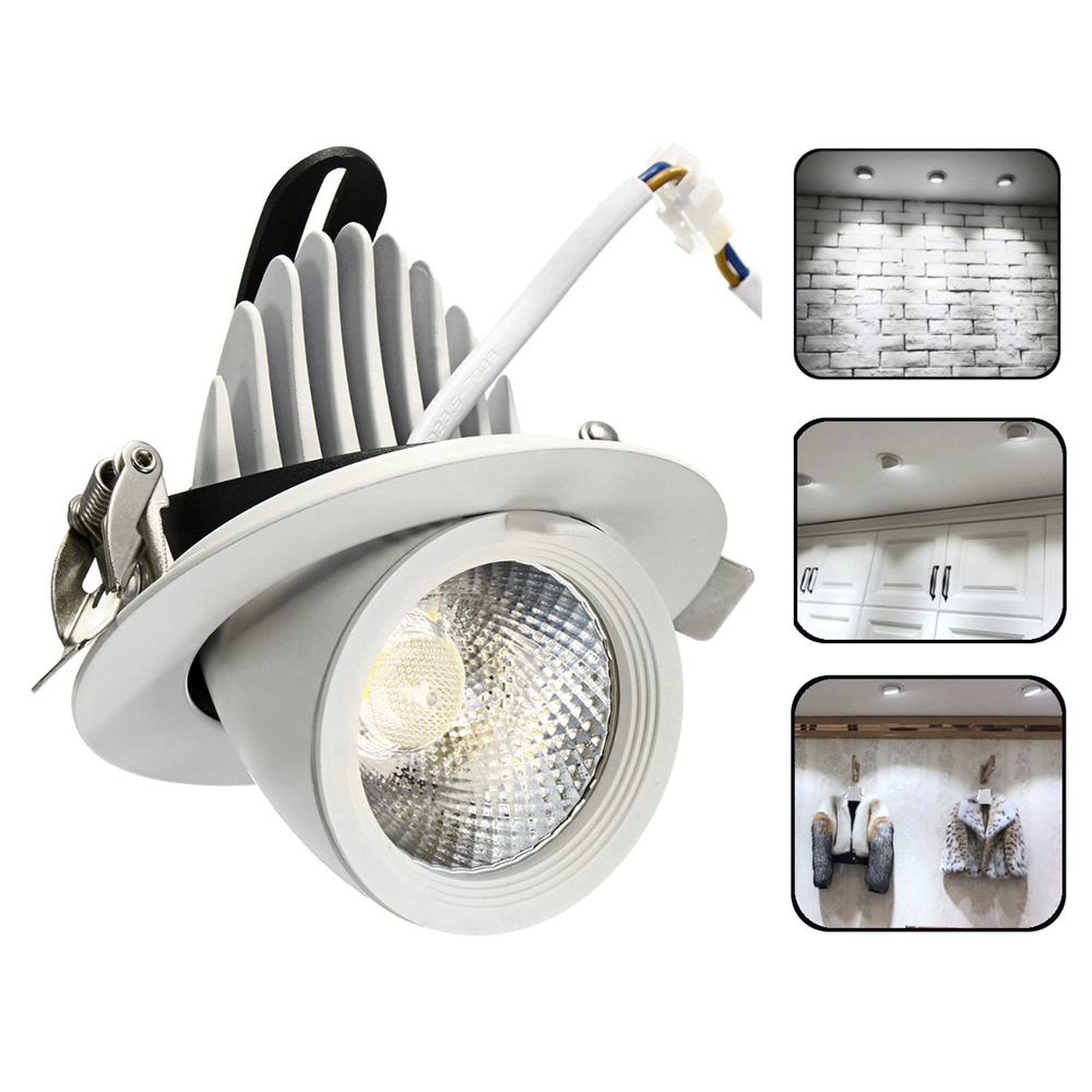 

5W 7W 12W 15W 20W 30W LED COB Регулируемый потолочный светильник Лампа Регулируемый прожектор Dowm Светильник для скрытого монтажа