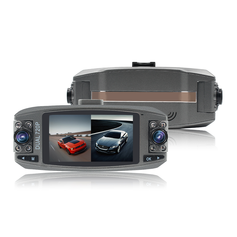 

Dual Объектив 2,7 дюймов 720P HD Авто Видеорегистратор камера G-сенсор Парковка Монитор Авто Регистратор