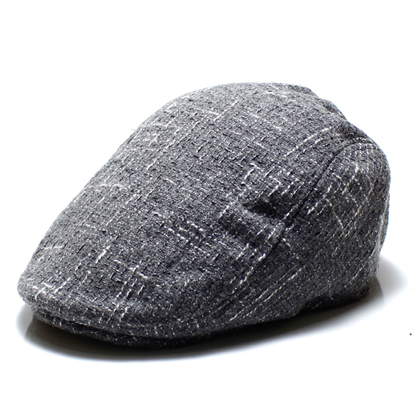 

Mens Vintage Washed Cotton Stripe Beret Cap Casual Newsboy Adjustable Golf Cabbie Hat
