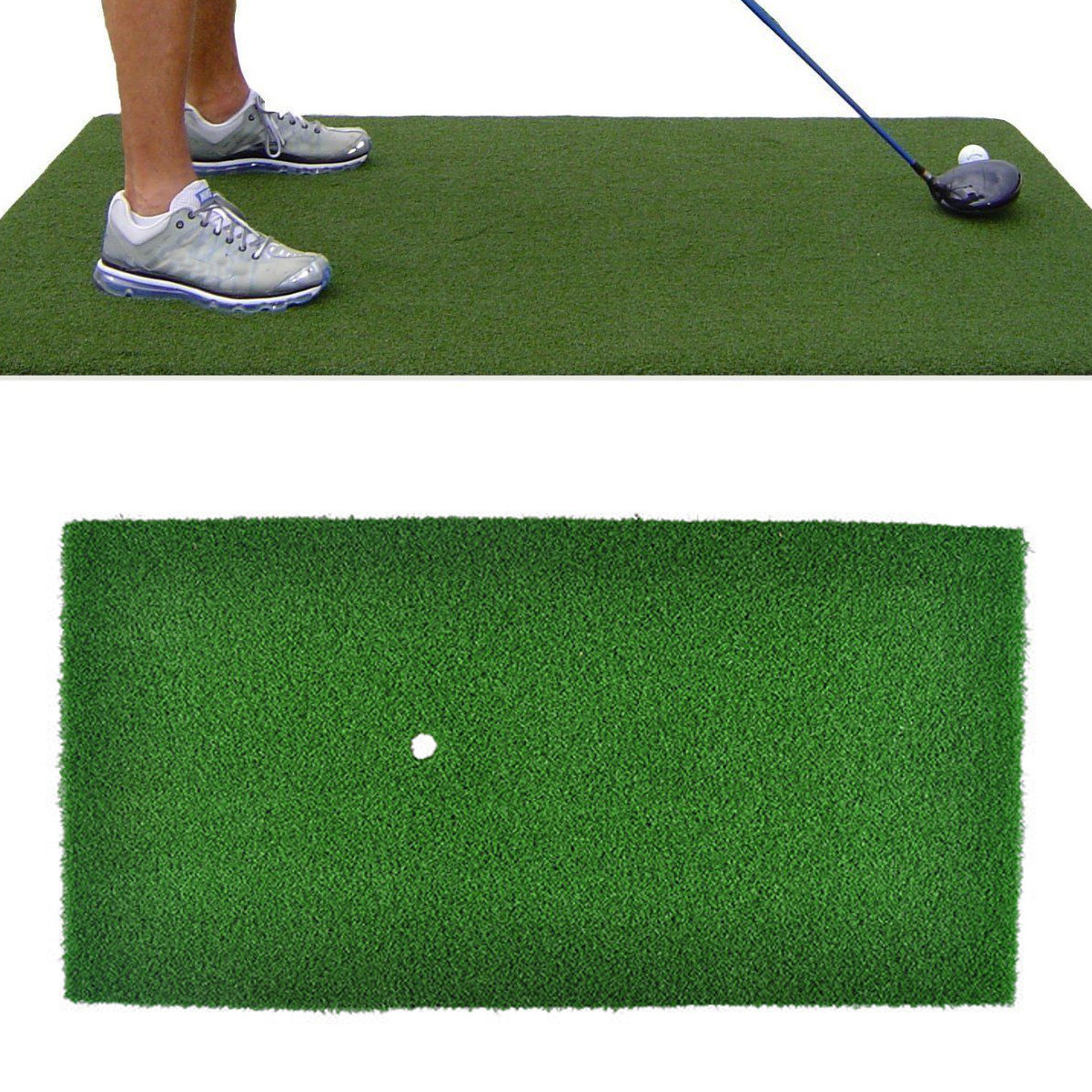 

60x30cm Зеленый гольф Практика Мат Крытый Обучение Backyard Hitting Grass Driving Holder