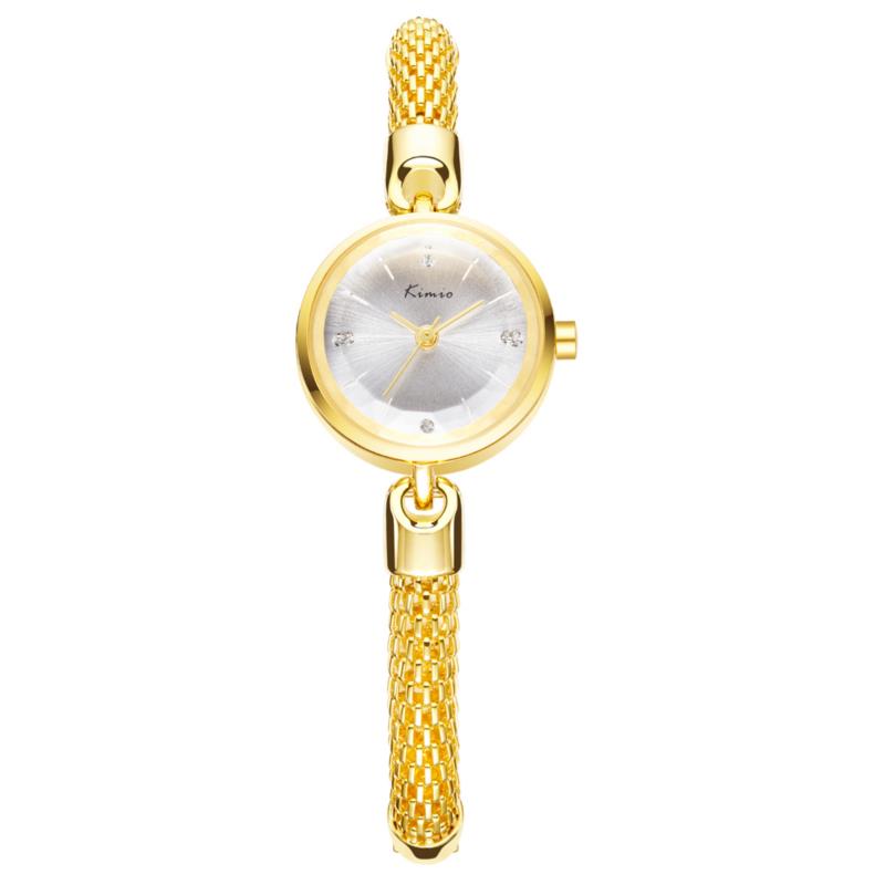 

KIMIO KW6128S Мода Женское Кварцевые часы Элегантный колоннадный ремешок Леди Платье Смотреть
