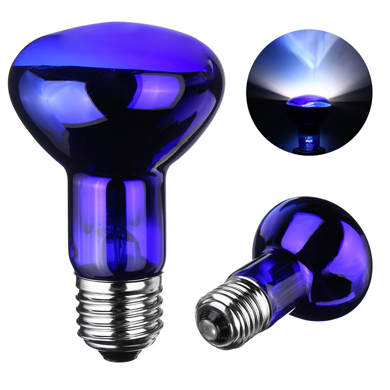 

E27 25/40/50/60/75 / 100W R63 Blue Shell Emitter Лампа Свет лампы регенерации тепла AC220-240V