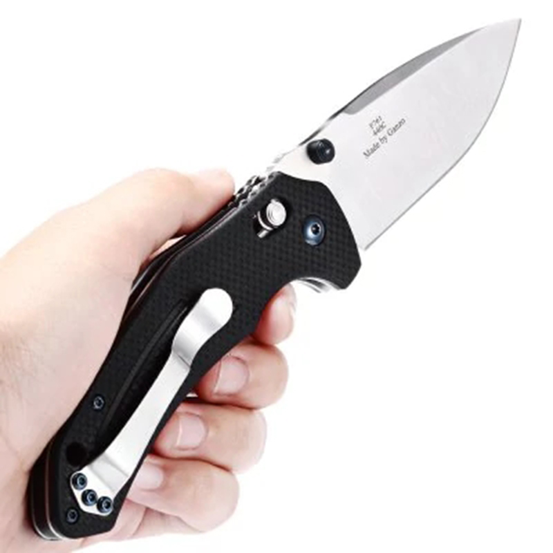 

GANZO F7611-BK 20.5CM Stainless Steel Portable Axis Lock Folding Knife Outdoor Camping Fishing Knife