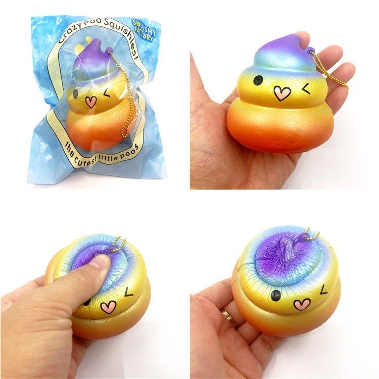 

Squishy Factory Poo Colorful Rainbow Soft Slow Rising With Packaging Collection Игрушка для подарков