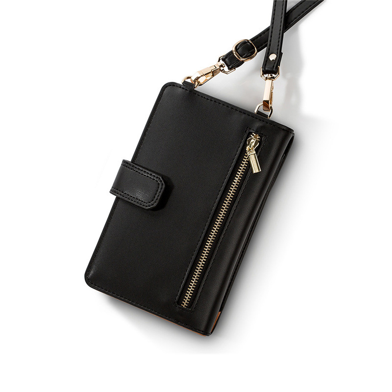 

Women Large Capacity Card Slot Wallet Shoulder Bag Messager Bag for Mobile Phone under 6.5 inch