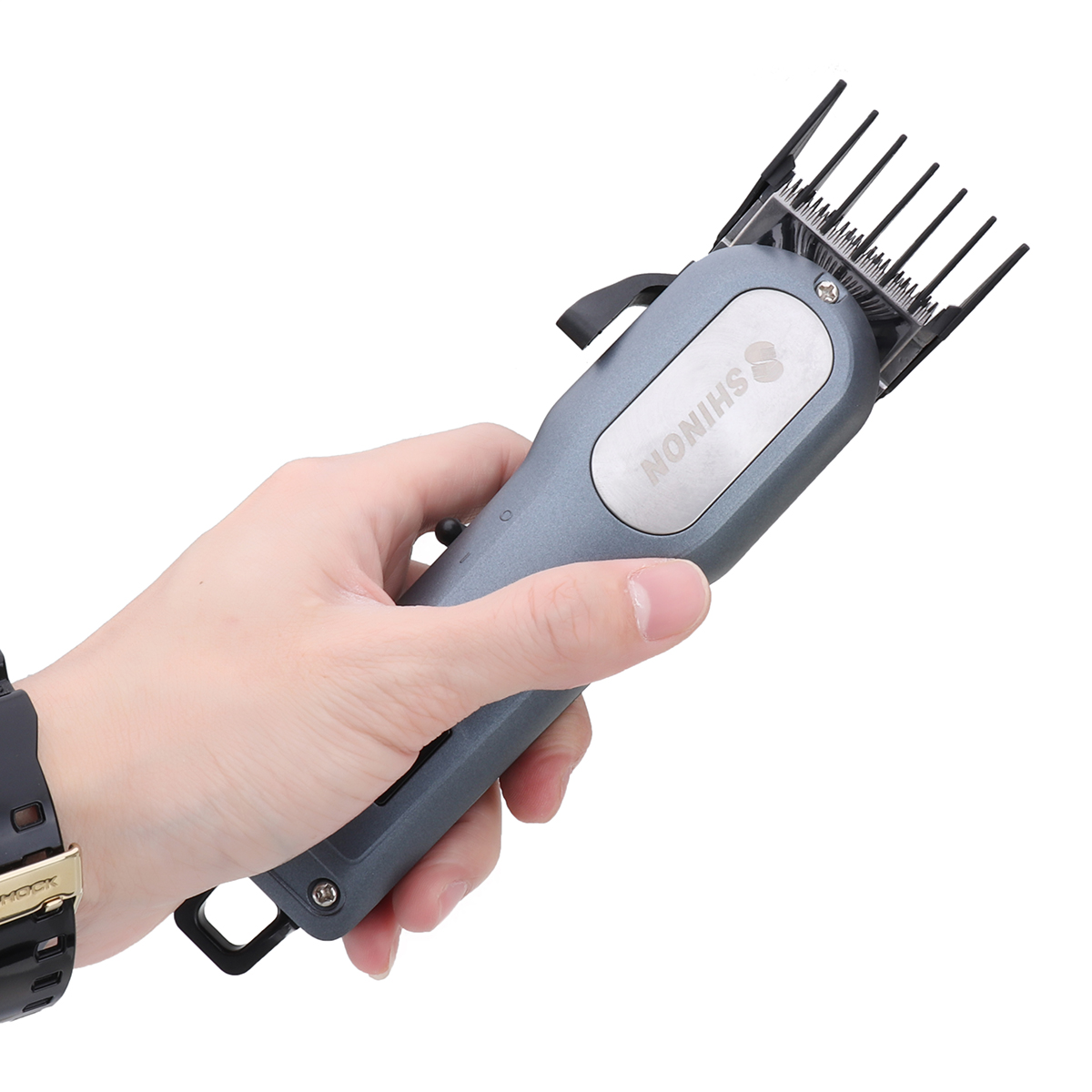 

Электрическая аккумуляторная Волосы Clipper Триммер Мощность LCD Дисплей