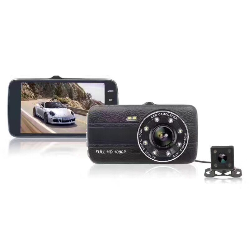 

4 дюймов 1080P Loop Recording Night Vision 170 градусов широкоугольный Авто Видеорегистратор с вид сзади камера