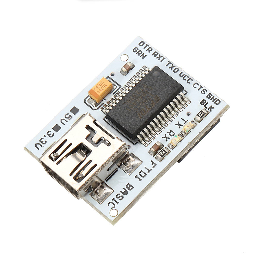 

Duinopeak FTDI Basic 5V/3.3V USB to TTL MWC Programmer Serial Debugger Program Upload Tool For FIO Mini Pro Series Modul