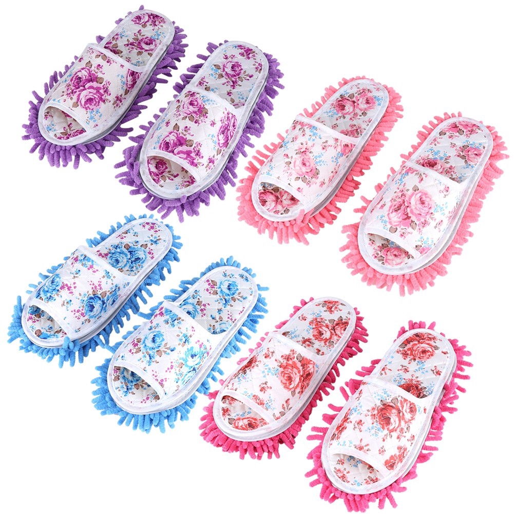 

Non Slip Floor Dust Cleaning Slippers Shoes Mop House Cleaner